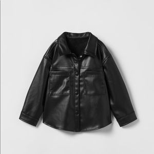 Brand New ZARA Faux Leather Overshirt